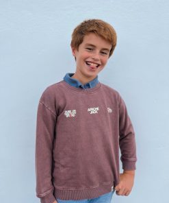 KIDS Crewneck Vertical Burdungy