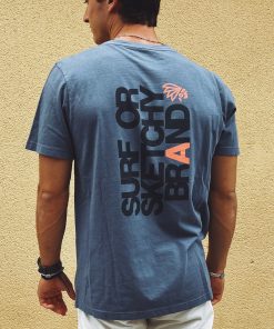 T-shirt Vertical Indigo