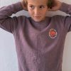 KIDS Crewneck Stamp Burgundy